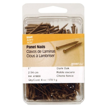 Hillman Common Nail, 1 in L, Steel, 5 PK 41800